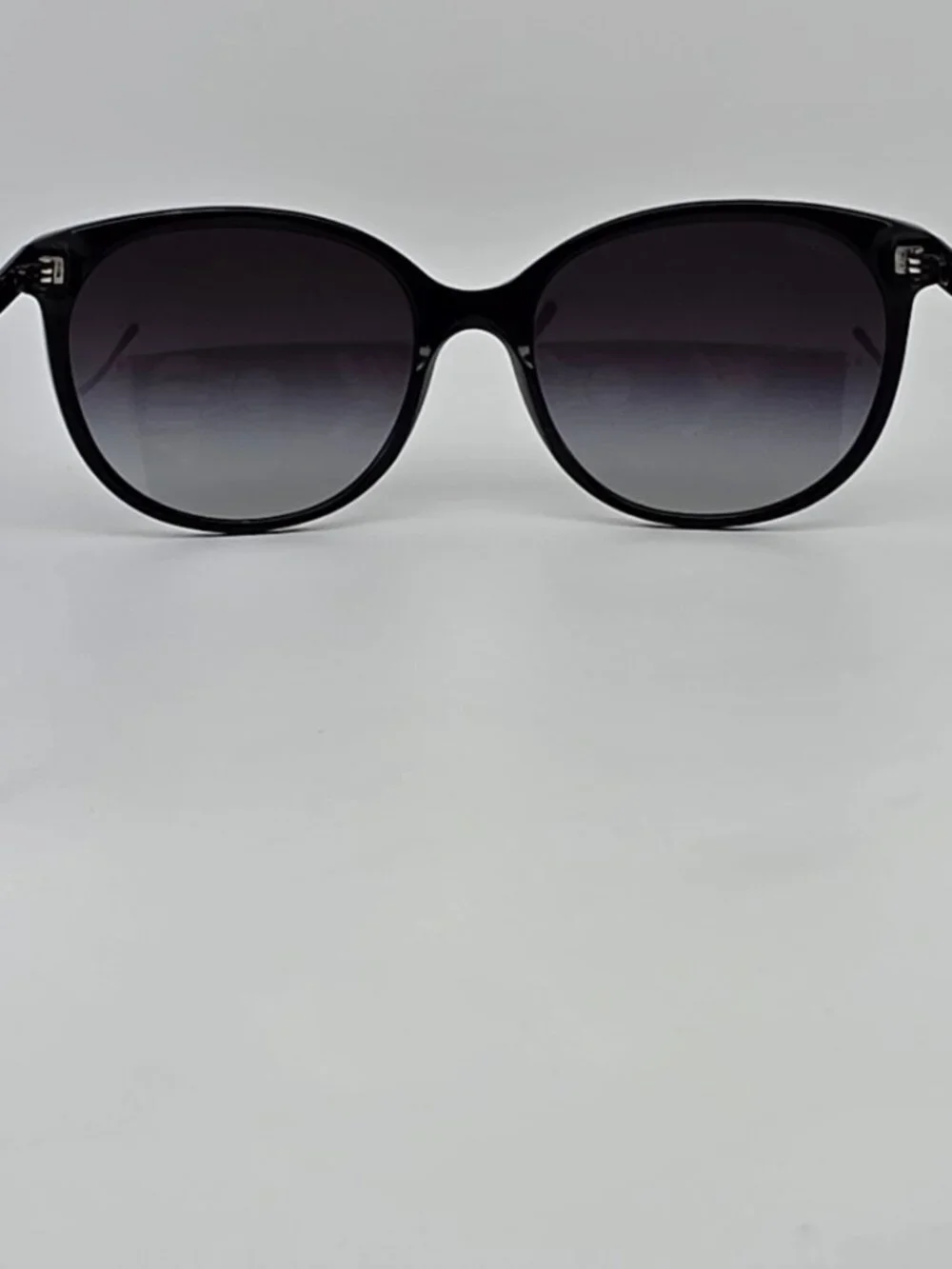 Burberry B4146 3429/8G Black Frame Grey Gradient Lens Cat Eye Sunglasses 55mm